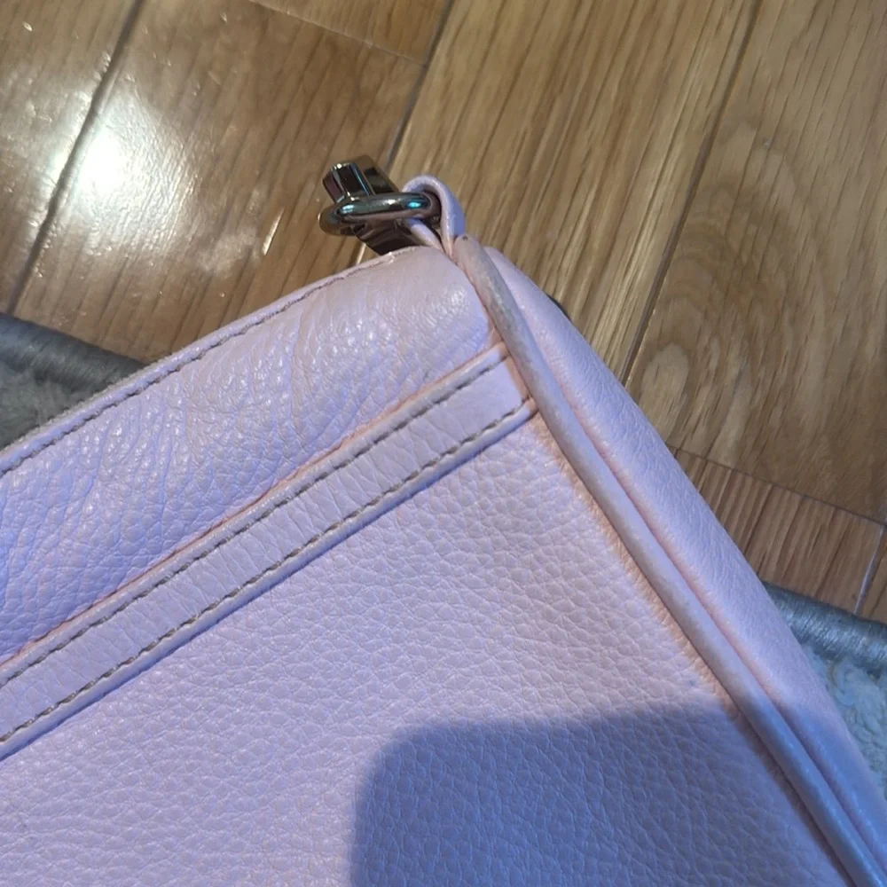 REBECCA MINKOFF Peony Pink Leather Mini Mac Crossbody